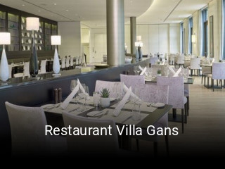 Restaurant Villa Gans essen bestellen