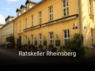 Ratskeller Rheinsberg essen bestellen