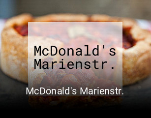 McDonald's Marienstr. online delivery