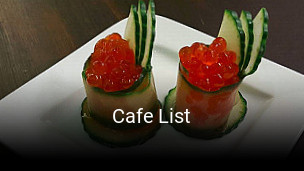 Cafe List bestellen