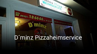 D´minz Pizzaheimservice bestellen