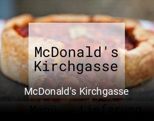McDonald's Kirchgasse essen bestellen
