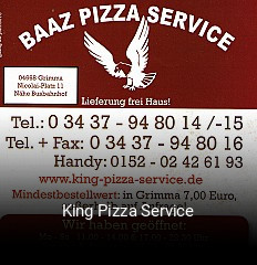 King Pizza Service online bestellen
