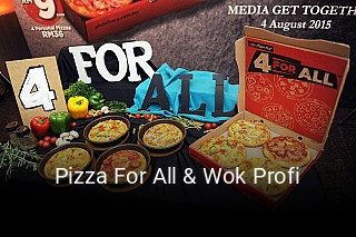 Pizza For All & Wok Profi online bestellen