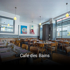 Café des Bains essen bestellen