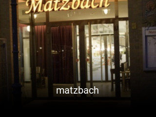 matzbach online delivery