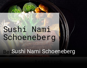 Sushi Nami Schoeneberg bestellen