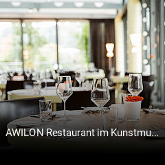 AWILON Restaurant im Kunstmuseum online bestellen