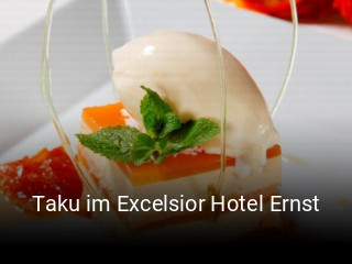 Taku im Excelsior Hotel Ernst online delivery