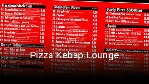Pizza Kebap Lounge bestellen