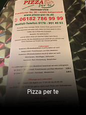 Pizza per te online delivery
