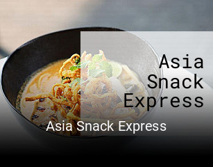 Asia Snack Express essen bestellen
