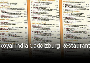Royal India Cadolzburg Restaurant online bestellen