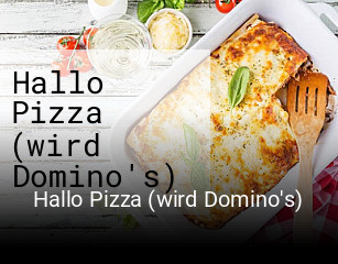 Hallo Pizza (wird Domino's) bestellen