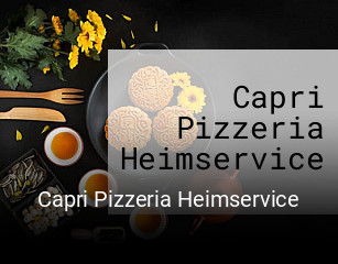 Capri Pizzeria Heimservice online bestellen