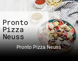 Pronto Pizza Neuss online bestellen