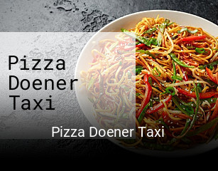Pizza Doener Taxi bestellen