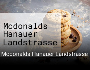 Mcdonalds Hanauer Landstrasse online delivery