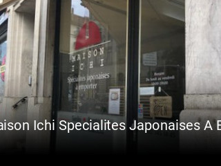 Maison Ichi Specialites Japonaises A Emporter online delivery
