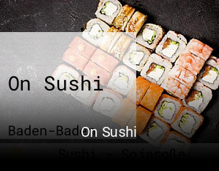 On Sushi essen bestellen