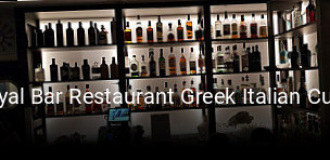Royal Bar Restaurant Greek Italian Cuisine bestellen