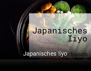 Japanisches Iiyo essen bestellen