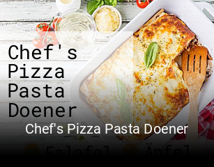 Chef's Pizza Pasta Doener online bestellen
