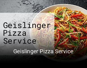 Geislinger Pizza Service bestellen
