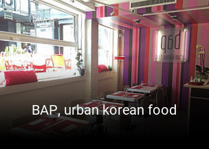 BAP, urban korean food bestellen