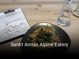 Sankt Annas Alpine Eatery essen bestellen