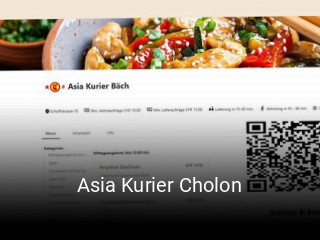 Asia Kurier Cholon essen bestellen
