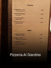 Pizzeria Al Giardino bestellen