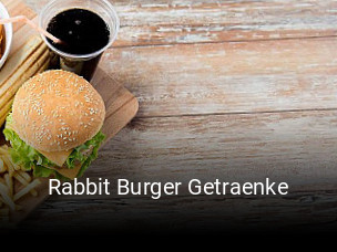 Rabbit Burger Getraenke essen bestellen