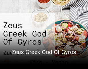 Zeus Greek God Of Gyros essen bestellen