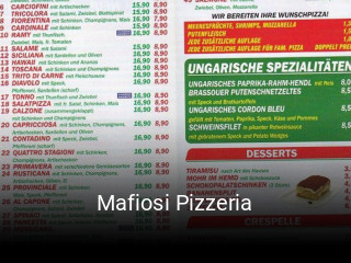 Mafiosi Pizzeria essen bestellen