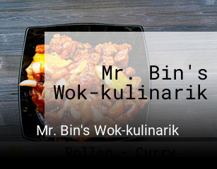 Mr. Bin's Wok-kulinarik essen bestellen