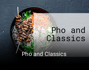 Pho and Classics online delivery