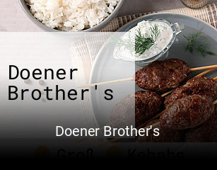 Doener Brother's essen bestellen