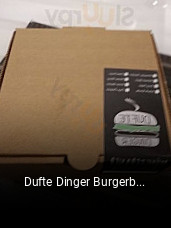 Dufte Dinger Burgerbau Münster essen bestellen