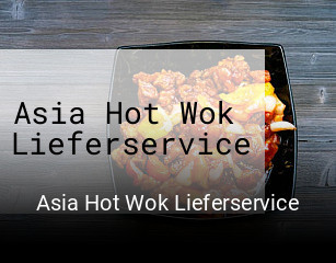 Asia Hot Wok Lieferservice online delivery