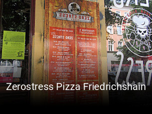 Zerostress Pizza Friedrichshain essen bestellen