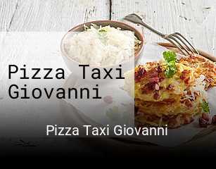 Pizza Taxi Giovanni essen bestellen
