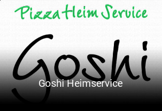 Goshi Heimservice bestellen