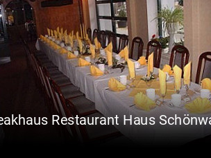 Steakhaus Restaurant Haus Schönwald bestellen